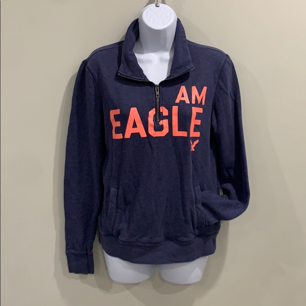 🦅 American Eagle XS crew zip pullover sweatshirt